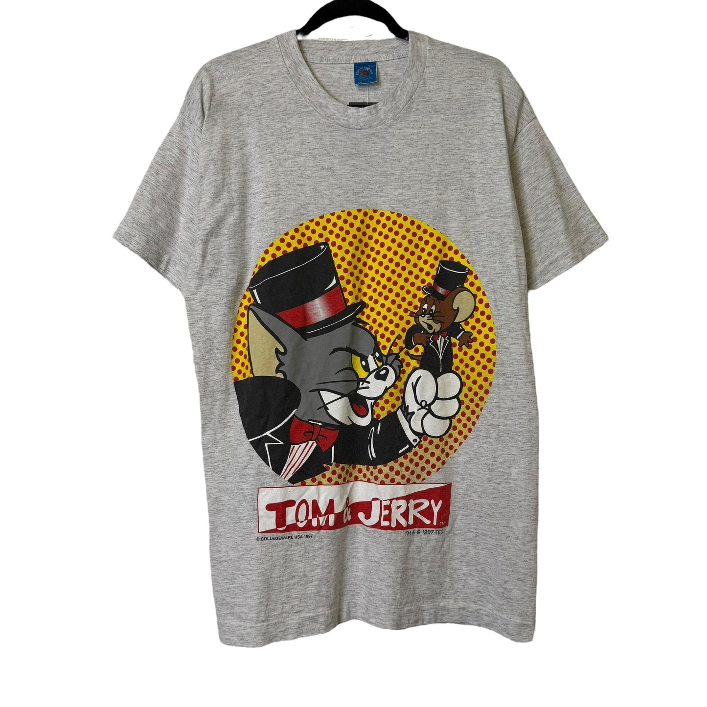 1997 Tom & Jerry Cartoon T-shirt Sz L (B316)
