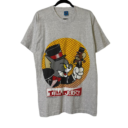 1997 Tom & Jerry Cartoon T-shirt Sz L (B316)