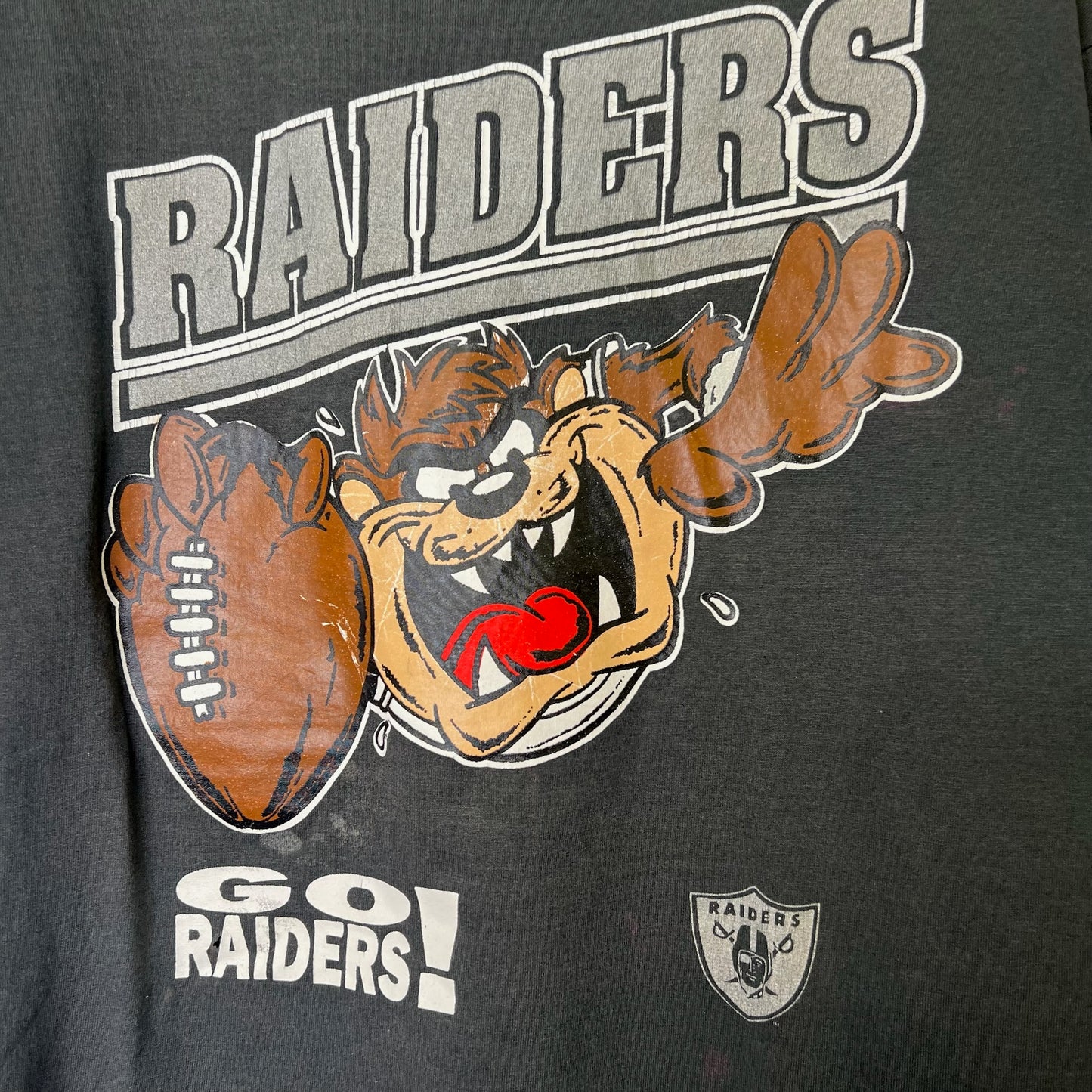 90s Los Angeles Raiders Taz NFL T-Shirt Sz XL (B2435)