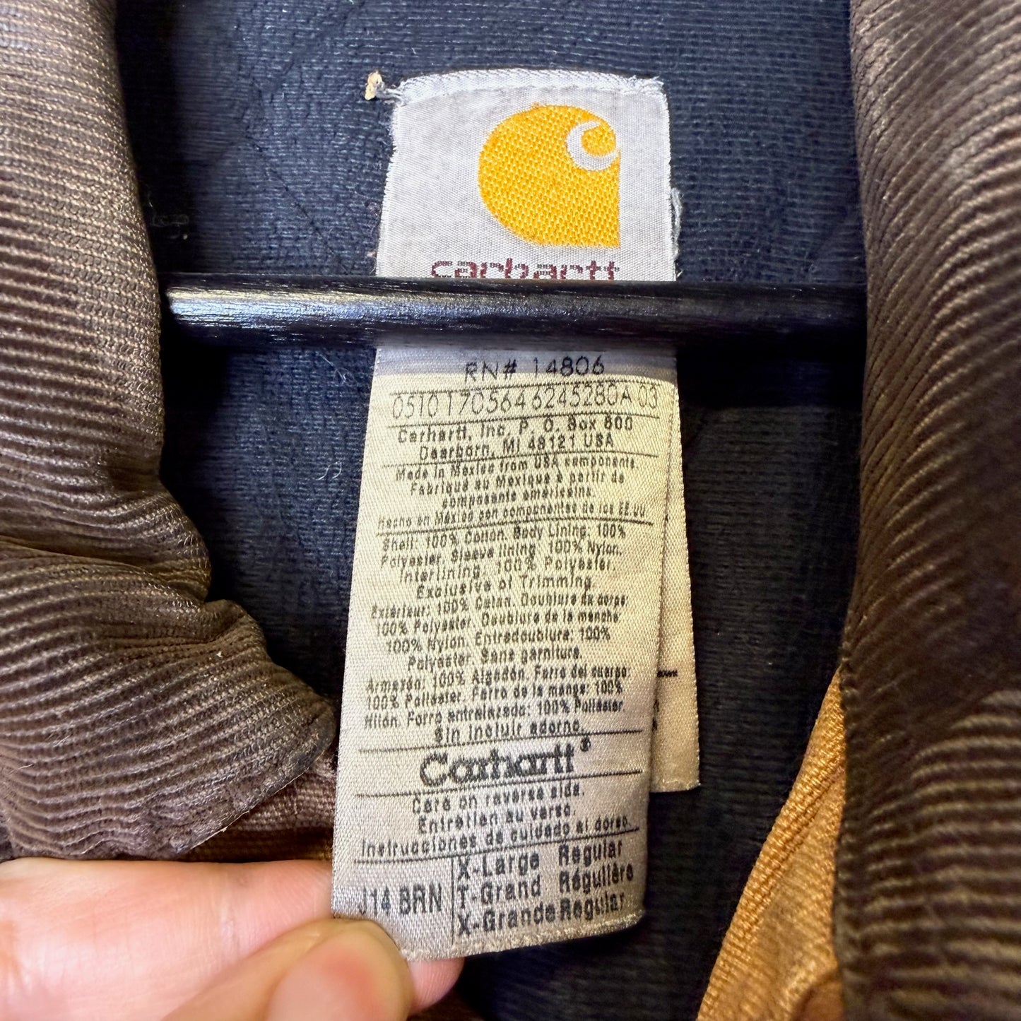 Carhartt Tan Santa Fe Jacket Sz XL (A9752)