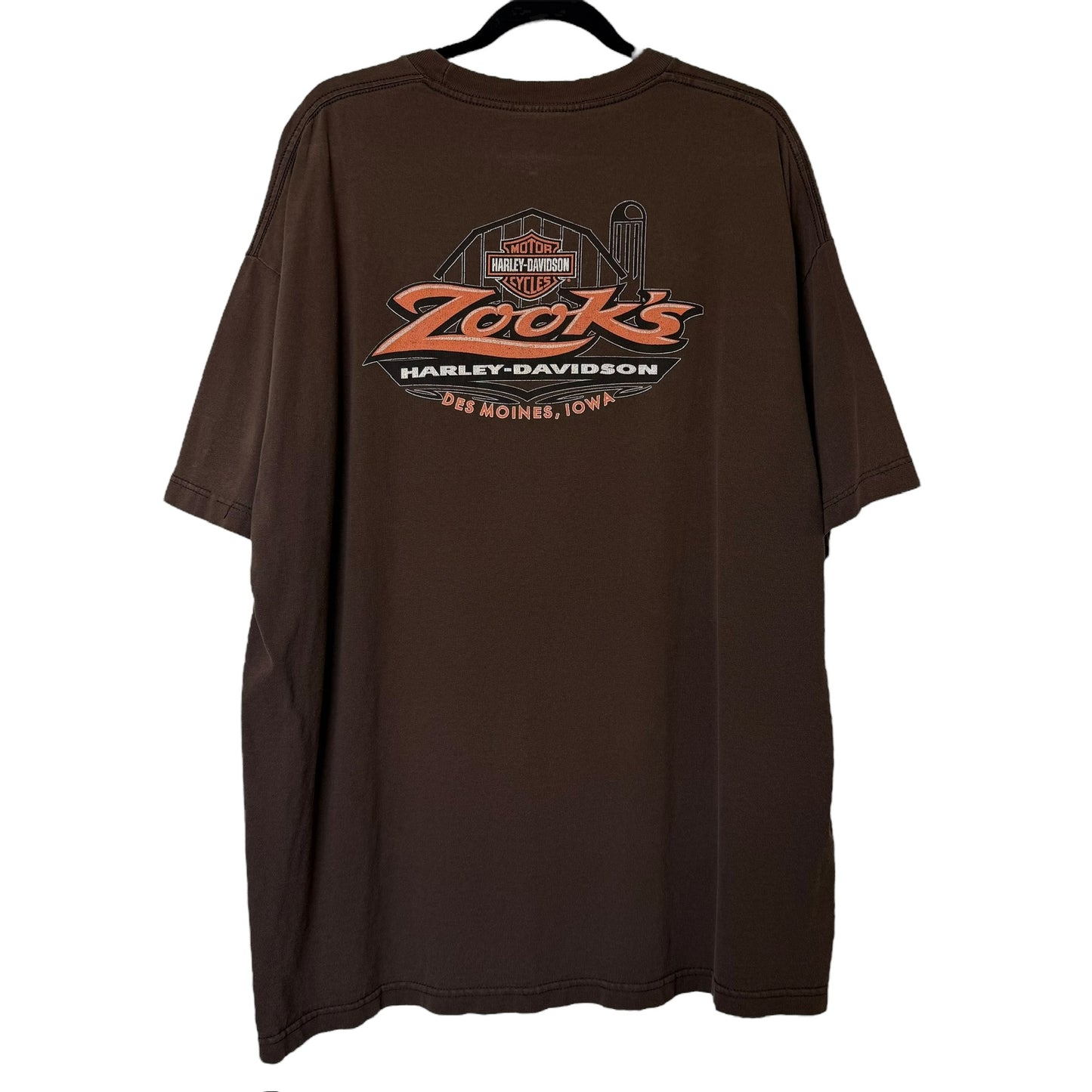 2000s Harley Davidson Zook's Iowa T-Shirt Sz 2XL (B212)