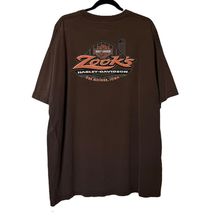 2000s Harley Davidson Zook's Iowa T-Shirt Sz 2XL (B212)