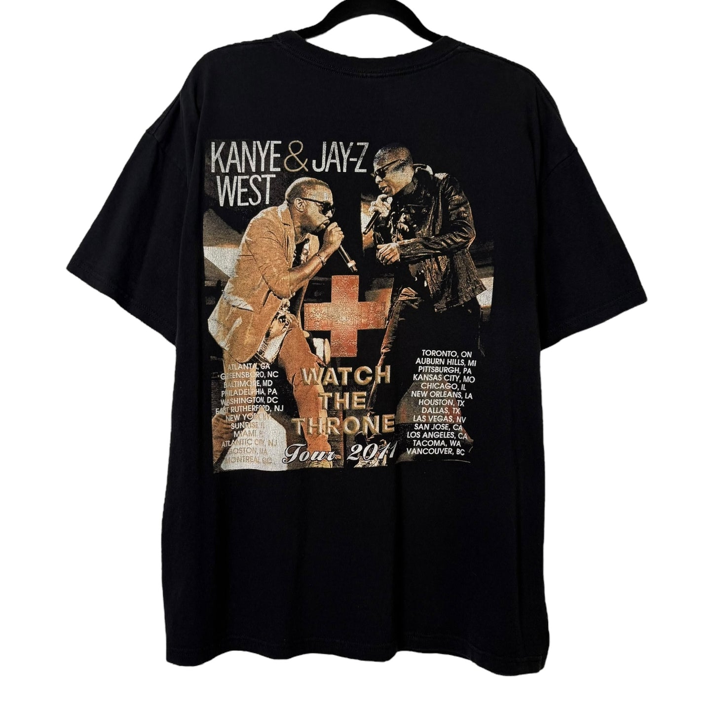 2011 Kanye West & Jay Z Watch The Throne T-Shirt Sz XL