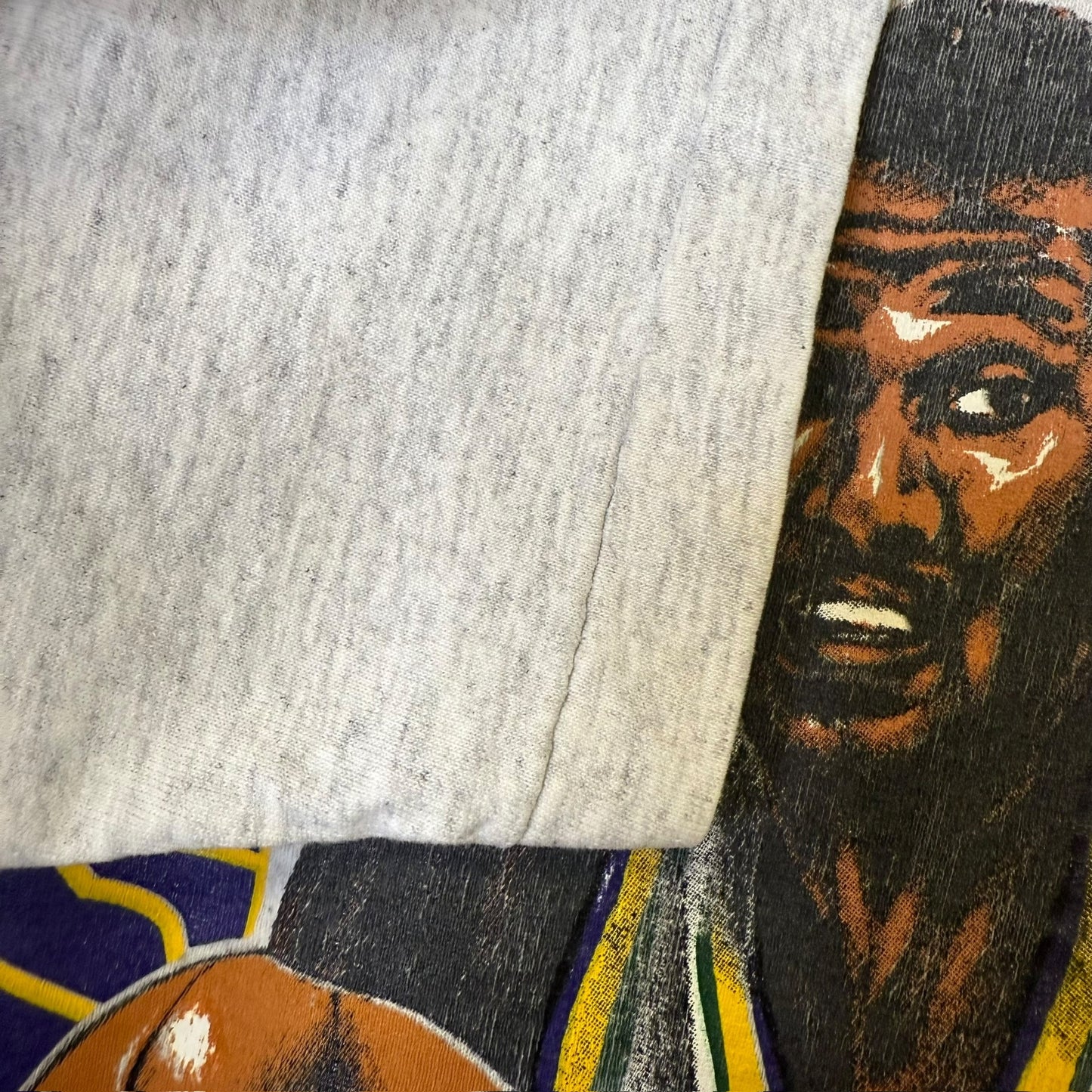 90s Karl Malone Utah Jazz Nutmeg NBA Player Card Sz L