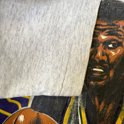 90s Karl Malone Utah Jazz Nutmeg NBA Player Card Sz L