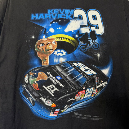 2000s Kevin Harvick E.T. Movie NASCAR T-Shirt Size M (B629)