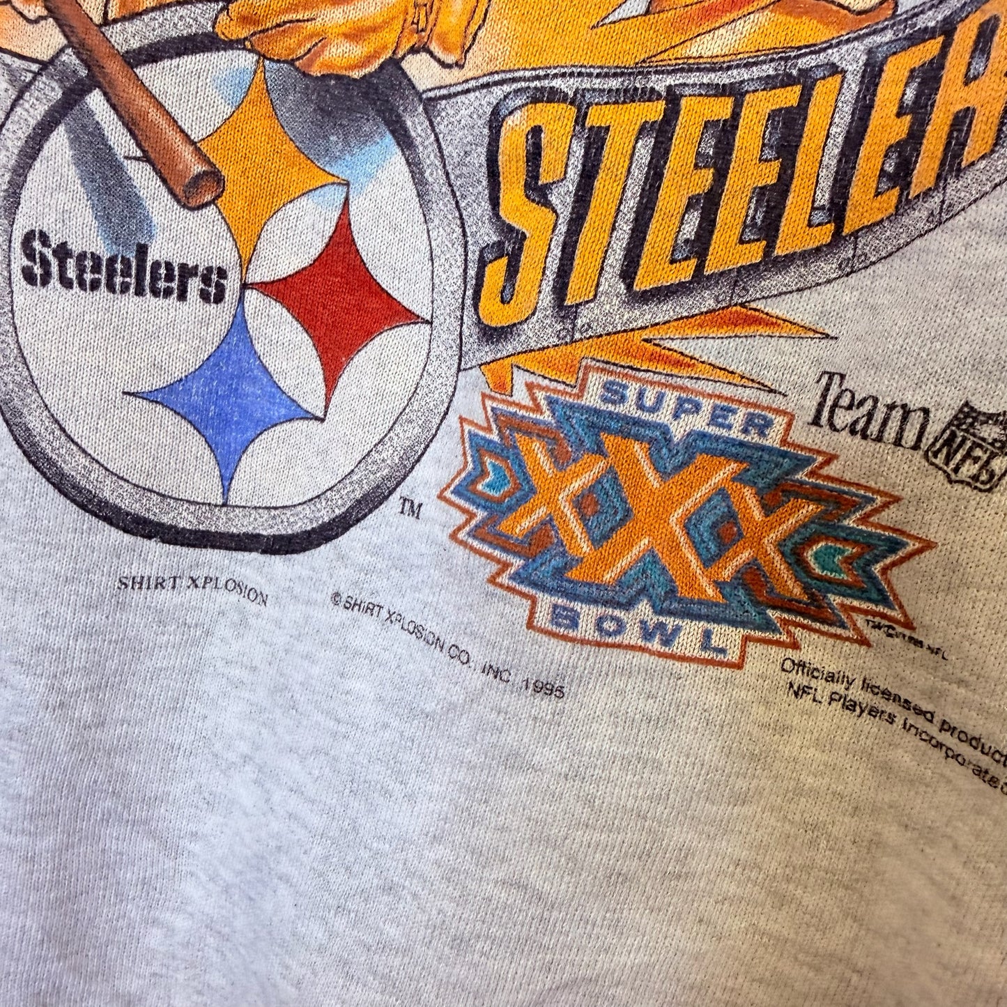 90s Pittsburgh Steelers Xplosion NFL Crewneck Sz XL (B2462)