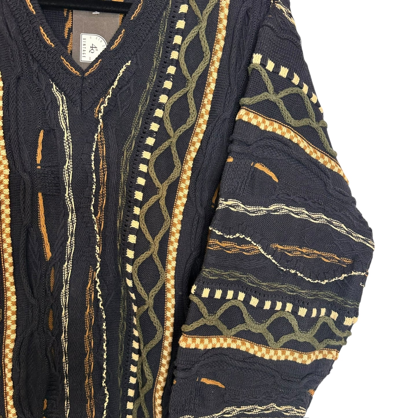 90's Coogi Style Sweater by Croft & Barrow Sz M (A7454)