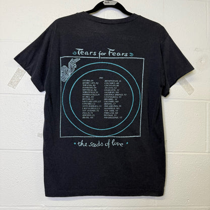 1990 Tears for Fears Tour T-Shirt Sz M (B610)