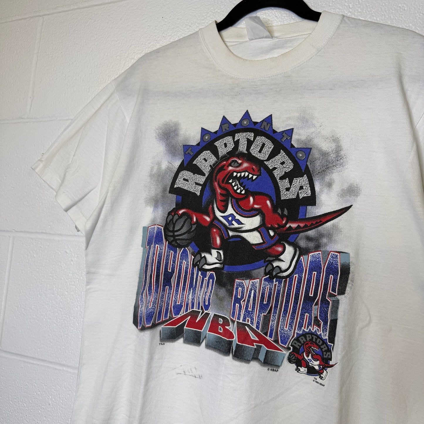 1994 Toronto Raptors NBA T-Shirt Sz M (B2846)
