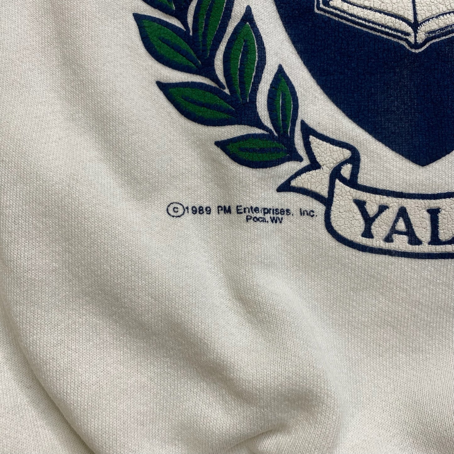 1989 Yale Bulldogs Crewneck Sz XL (A4362)