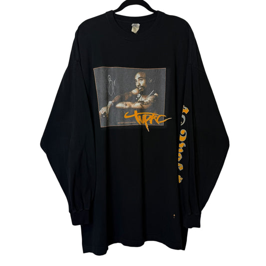 90's Tupac Most Wanted Rap Long Sleeve Shirt Sz 3XL (B1316)
