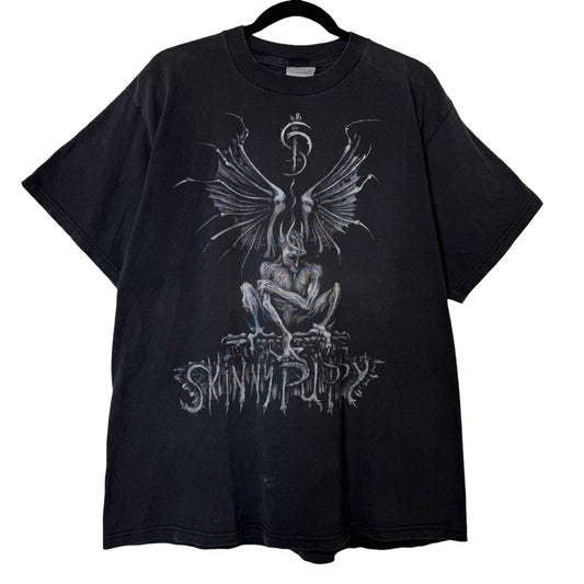 1992 Skinny Puppy Last Rights World Tour T-Shirt Sz XL (B416)