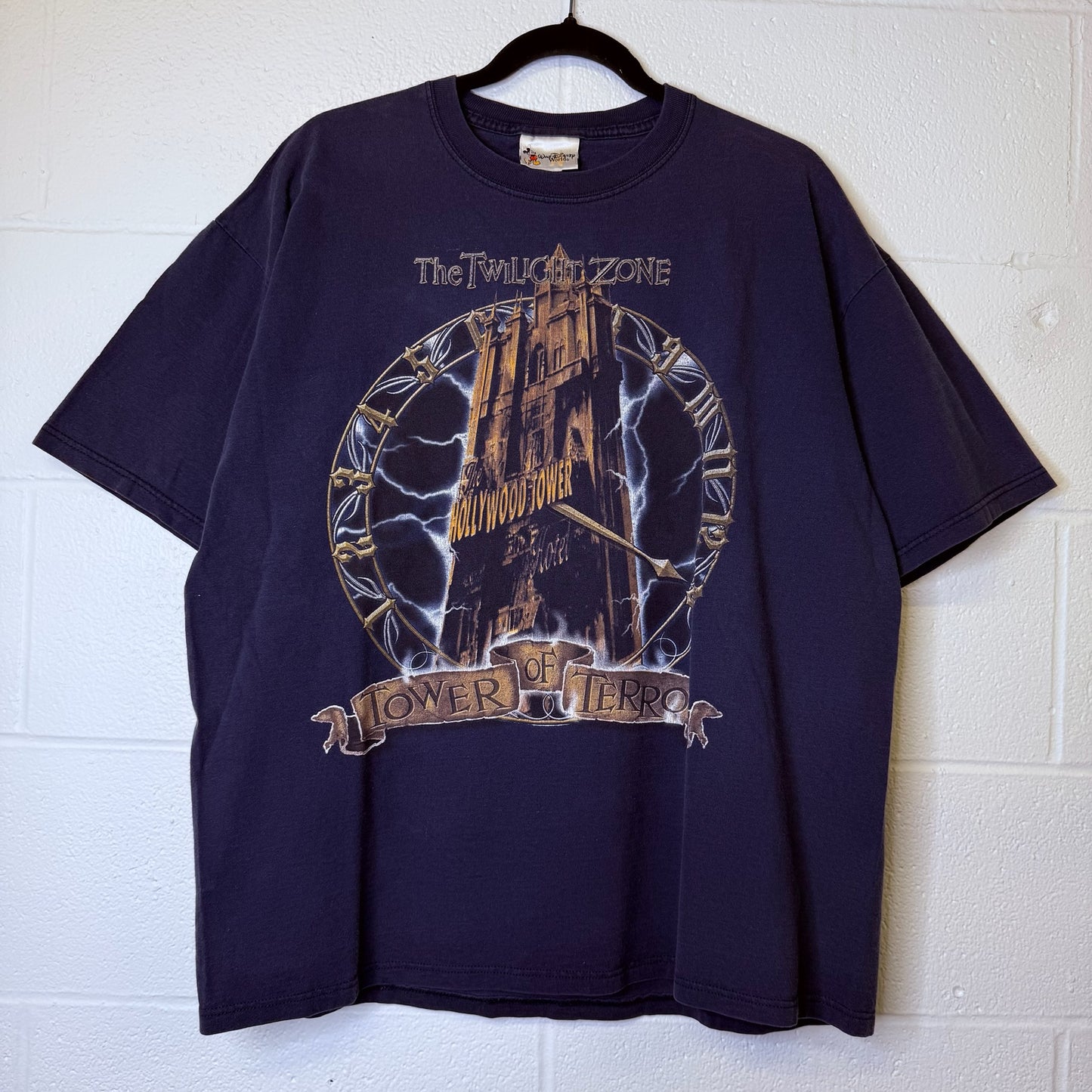 90s Disney Tower Of Terror T-Shirt Sz L (B2394)
