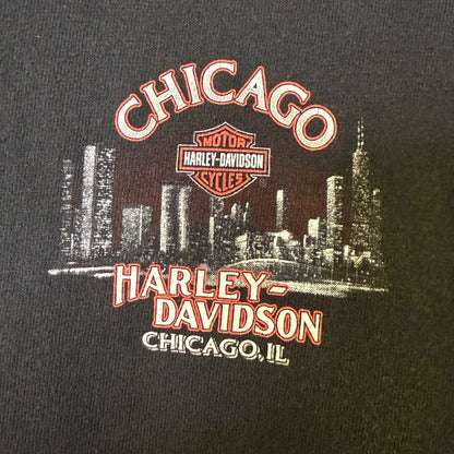 2005 Harley Davidson Chicago T-shirt Sz L (B586)
