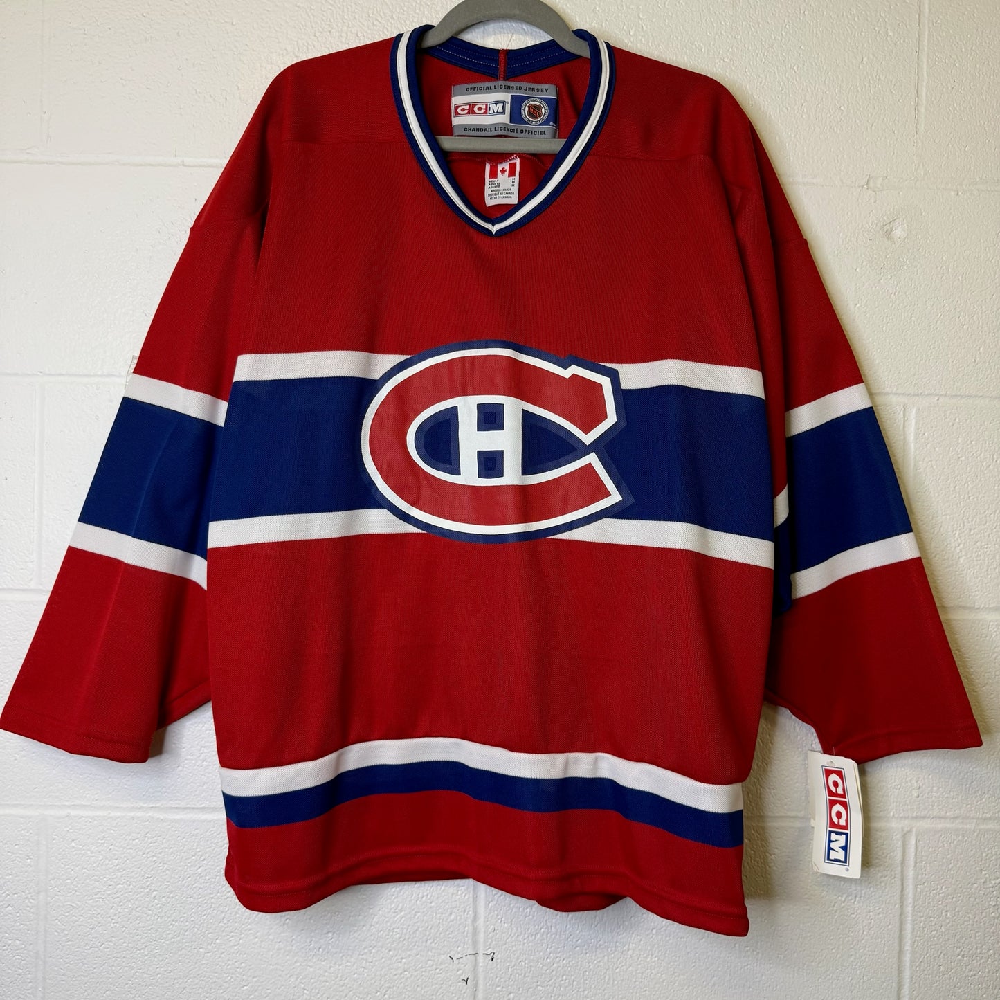 90's Montreal Canadiens Hockey NHL Jersey CCM Sz M (B1970)