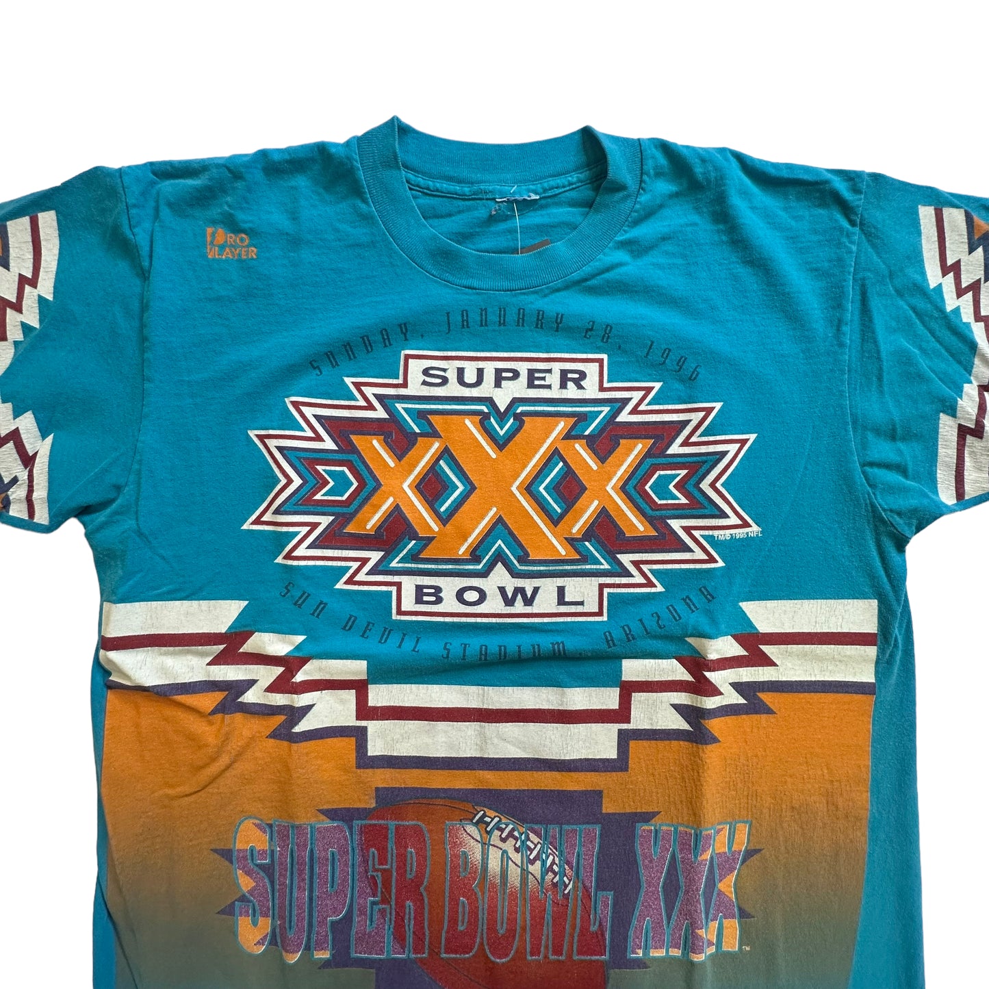 1996 Super Bowl XXX AOP T-Shirt Sz XL (A2086)