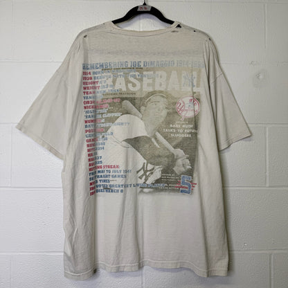 1999 New York Yankees MLB Joe Dimaggio T-shirt Sz XL (B1653)