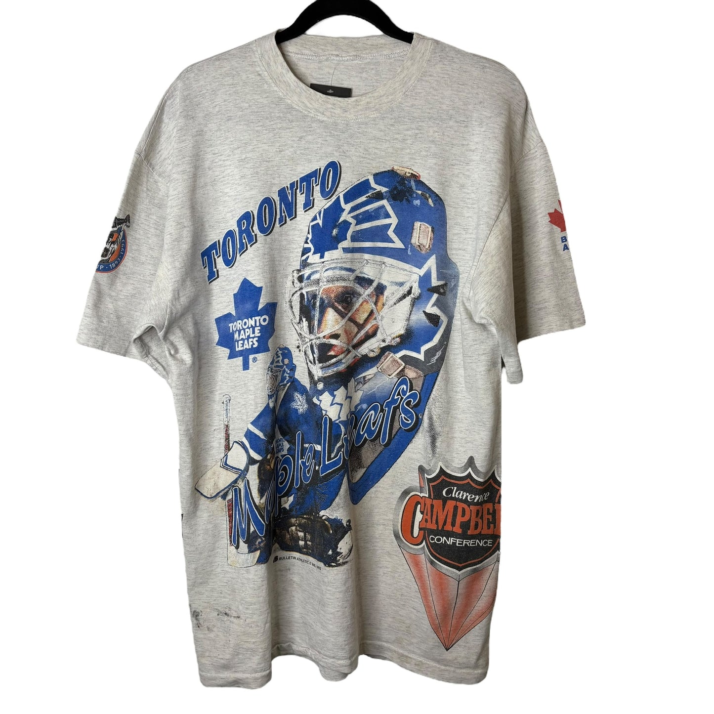 1992 Toronto Maple Leafs AOP T-shirt Sz XL (A7298)