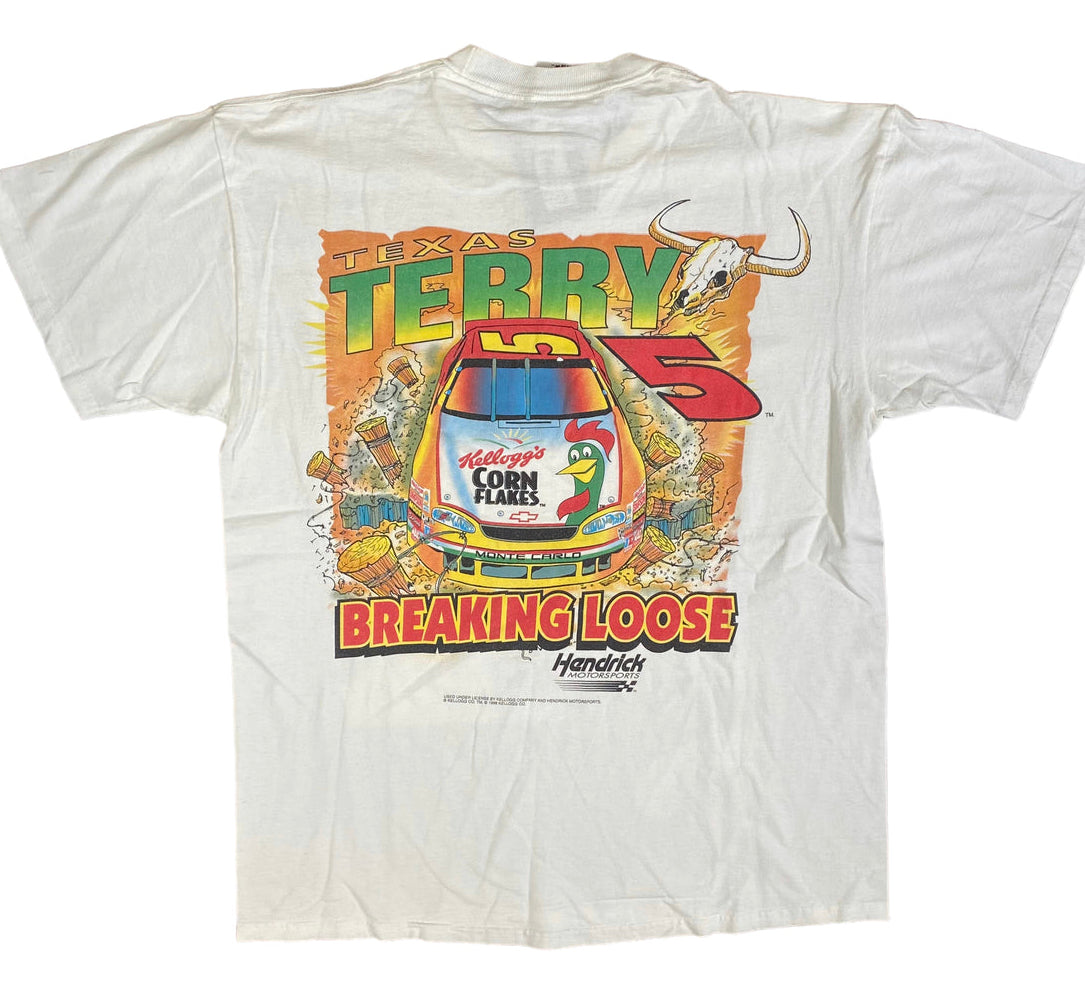 1998 Texas Terry Labonte NASCAR T-shirt Sz L (A009)