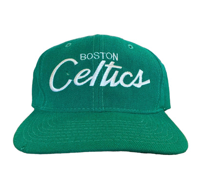 90s Boston Celtics Script Sports Specialties SnapBack Hat (A1879)