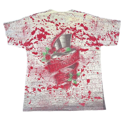 1991 Poison Flesh & Blood AOP Tour T-Shirt Sz L