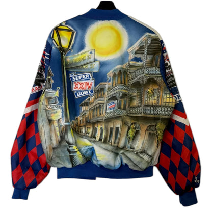 1989 NFL Super Bowl Chalkline Fanmation Jacket Size Large (B2847)