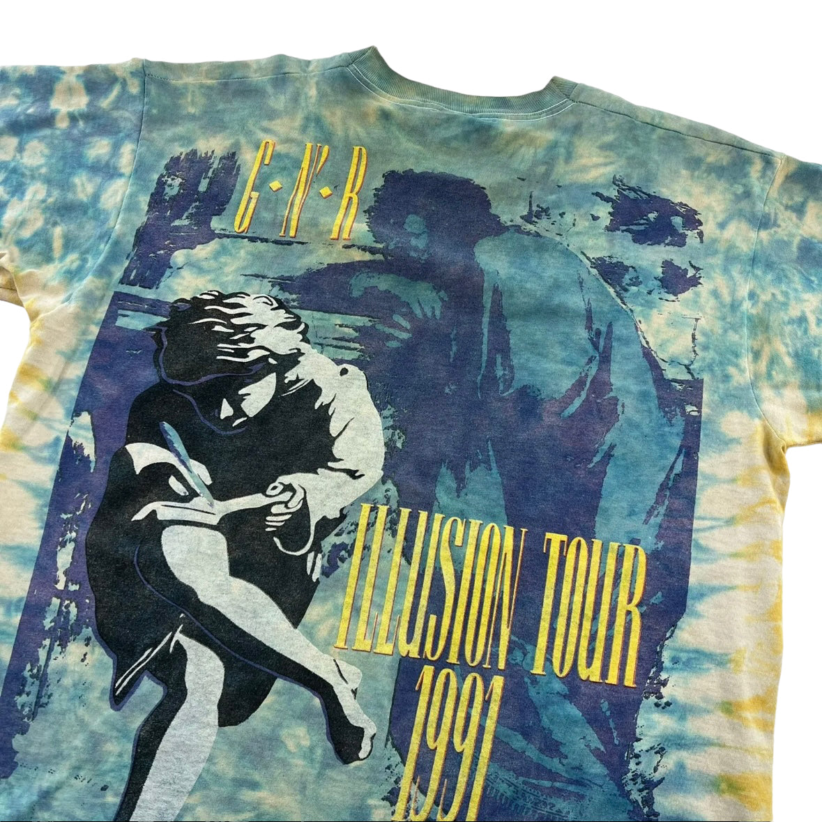 1991 Guns N Roses AOP Use Your Illusions Tour T-Shirt Sz XL