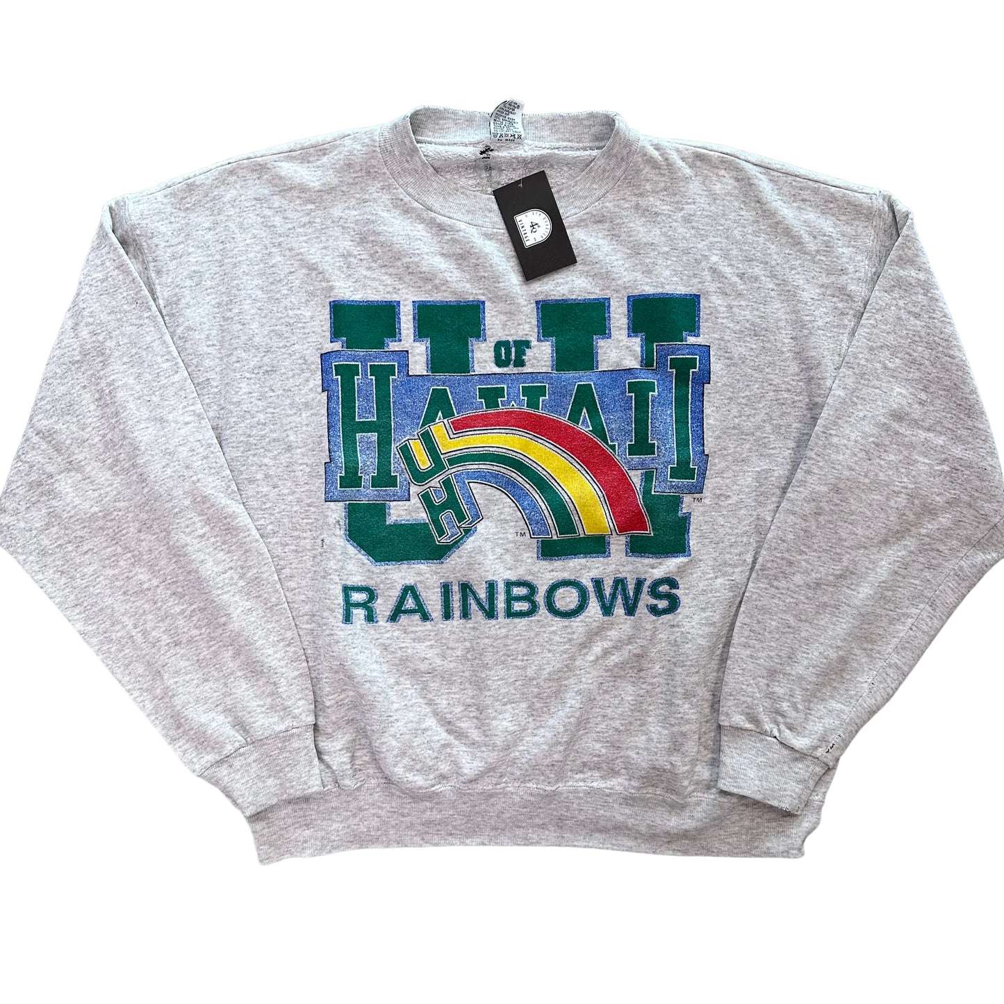 90s University of Hawaii Rainbows Crewneck Sz XL (3402)