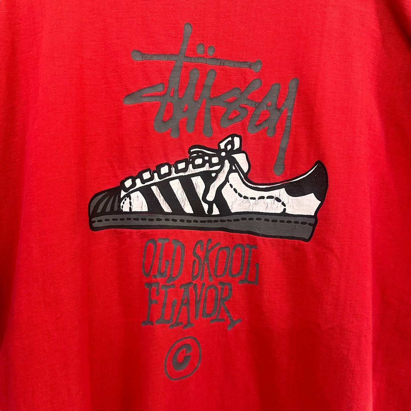 80’s Stussy Old School Flavor T-shirt Sz L (X245)