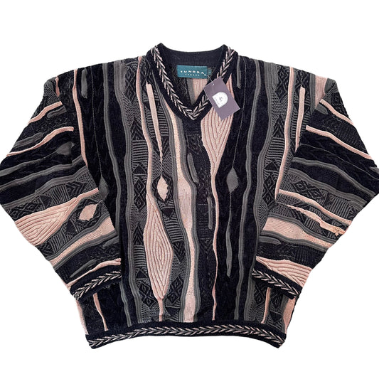 90s Coogi Style Knit Sweater Sz L (A648)