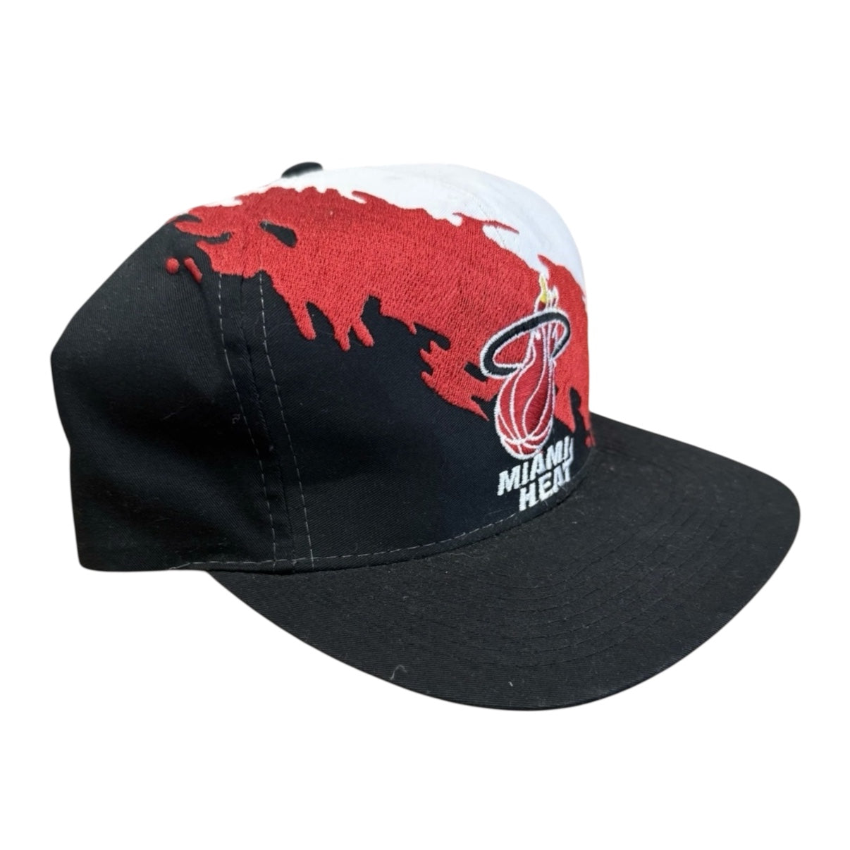 Vintage Miami Heat Logo 7 Athletic 90s Splash SnapBack Hat