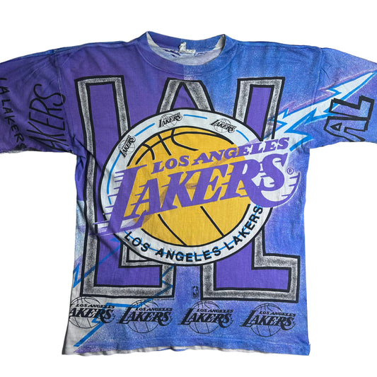 90’s Los Angeles Lakers Magic Johnson T’s AOP NBA T-Shirt Sz XL