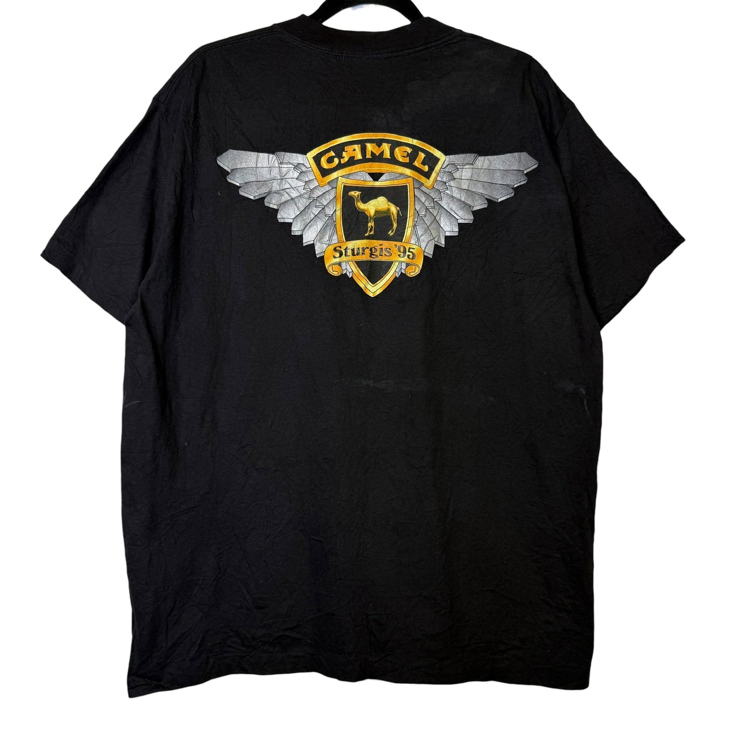 1995 Sturgis Bike Ralley Camel Cigarettes T-shirt Sz XL (B2218)