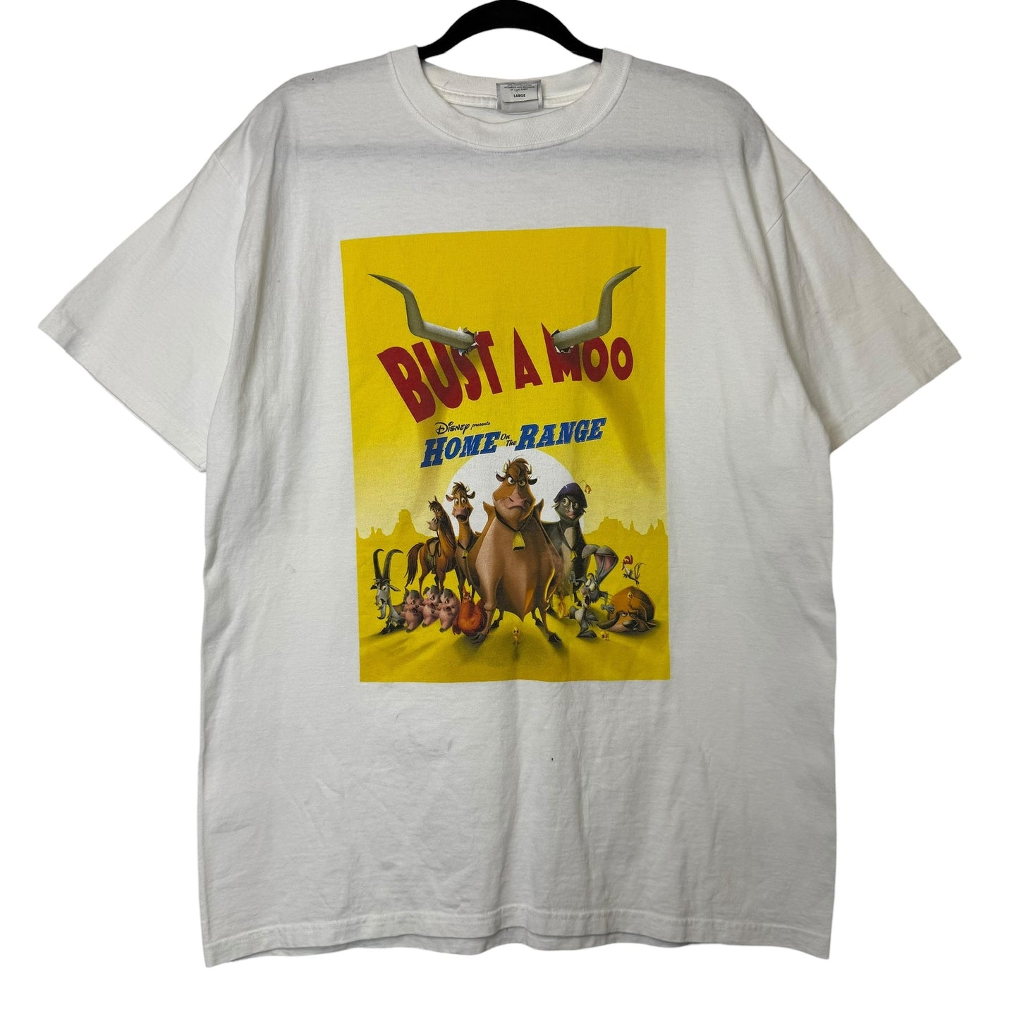 2004 Disney's Home on the Range Movie T-Shirt Sz L (B2220)