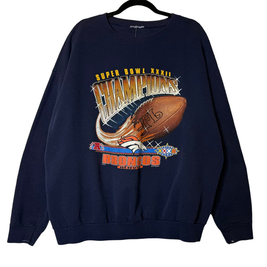 1998 Denver Broncos NFL Crewneck Sz XL (B1693)
