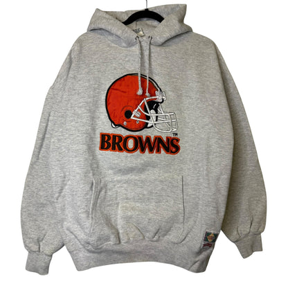 90s Cleveland Browns NFL Nutmeg Hoodie Sz XL (B2088)