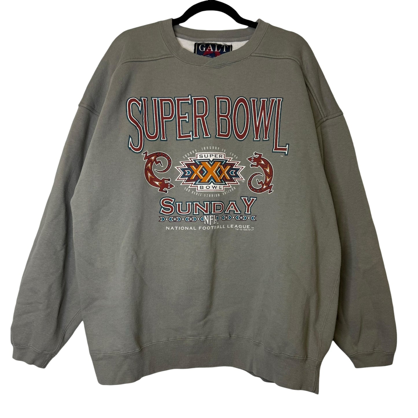 1996 Arizona Super Bowl Sunday NFL Crewneck Sz XL (B2092)