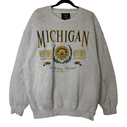 90's Michigan Wolverines NCAA Crewneck Sz L (B2095)