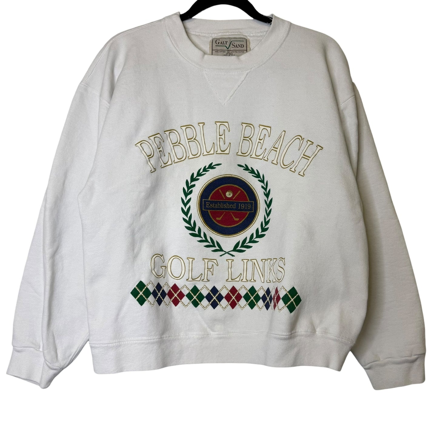 90s Pebble Beach Golf Links Crewneck Sz S (B2097)