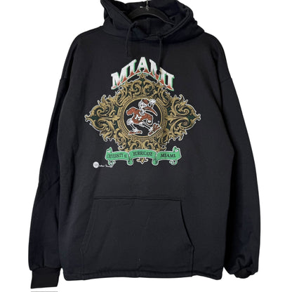 90's Miami Hurricanes NCAA Hoodie Sz XL (B2104)