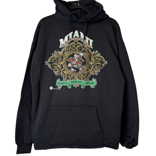 90's Miami Hurricanes NCAA Hoodie Sz XL (B2104)