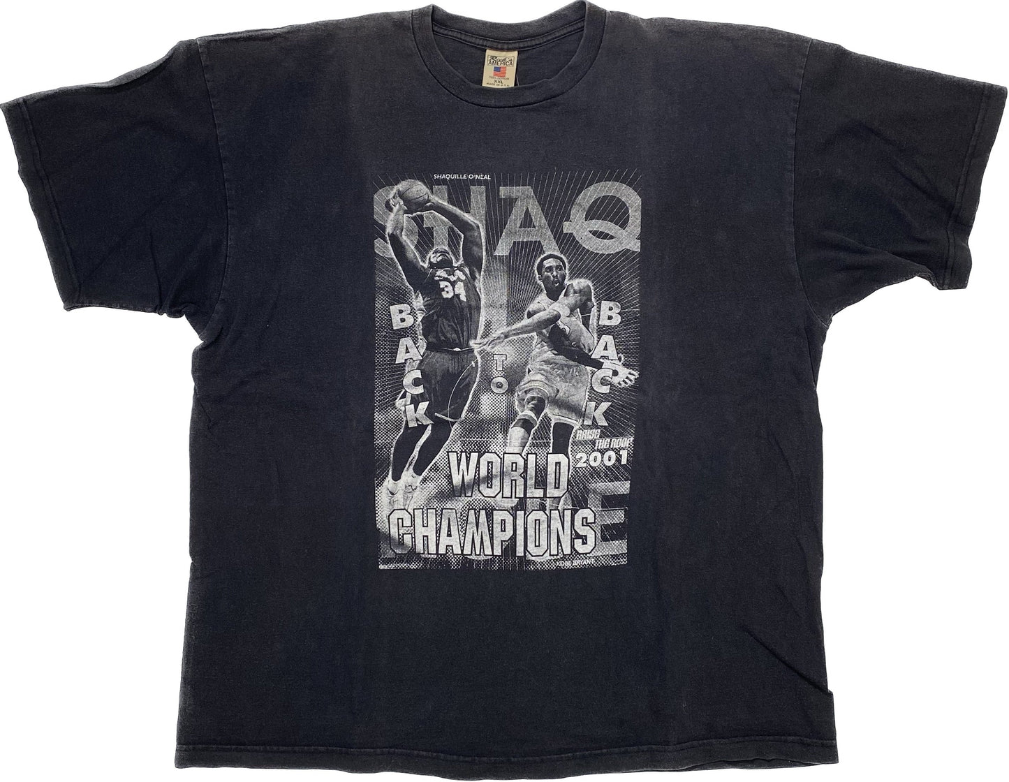 2001 Shaq & Kobe T-shirt Sz 2XL (A1763)