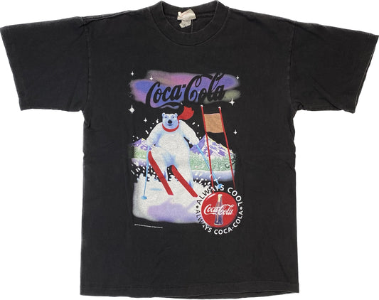 1994 Coca-Cola Skiing Polar Bear T-shirt Sz M (A1760)