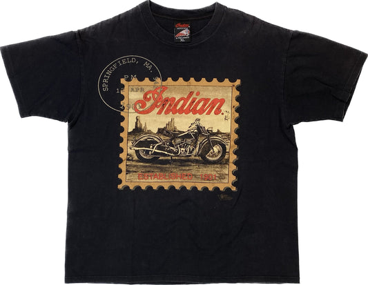 90’s Indian Motorcycles Stamp T-shirt Sz XL (A001)