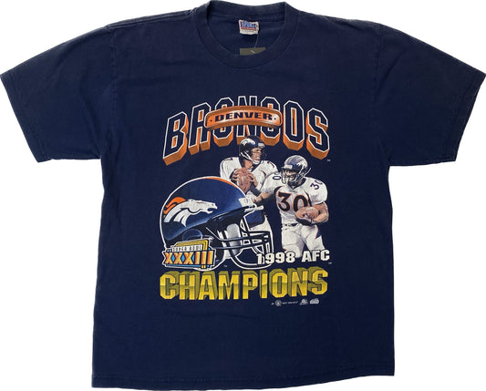 1998 Denver Broncos Super Bowl Champions T-shirt Sz XL (A1511)