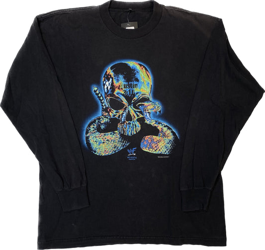 1998 Stone Cold WWF Long Sleeve T-shirt Sz XL (H143)