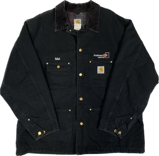 Carhartt Blanket Lined Chore Jacket Black Sz 2XL (X150)