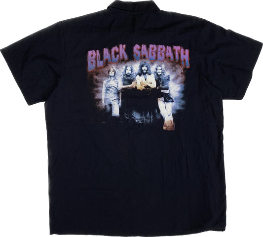 2001 Black Sabbath Button Up Mechanic Shirt Sz XL (X928)