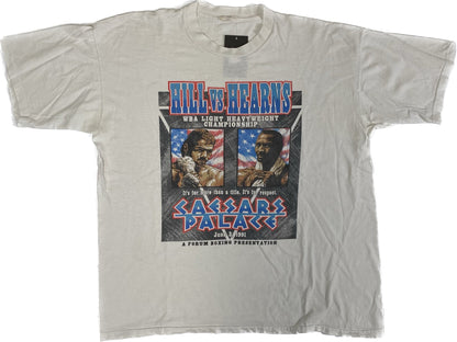 1991 Hill vs Hearns Caesars Palace Boxing T-shirt Sz XL (A1660)